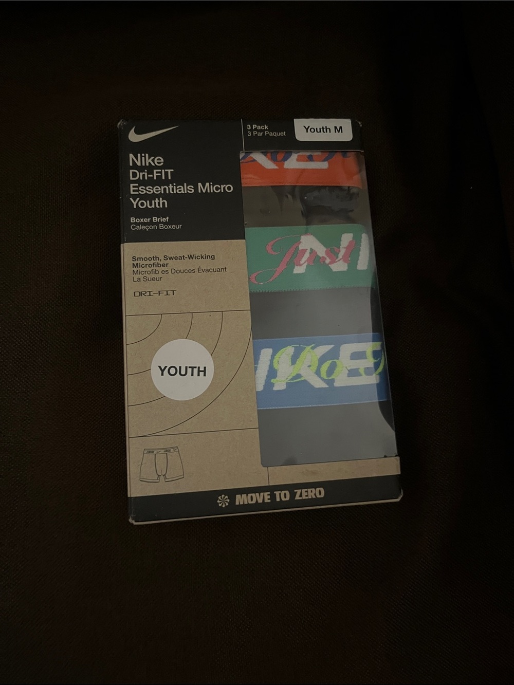 Nike Dri-Fit essential micro youth boxer briefs